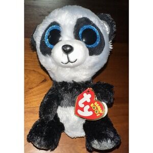 2021 Ty Silk Beanie BOOs Bamboo Panda‎ Bear With Tag Plush Stuffed Animal 6"